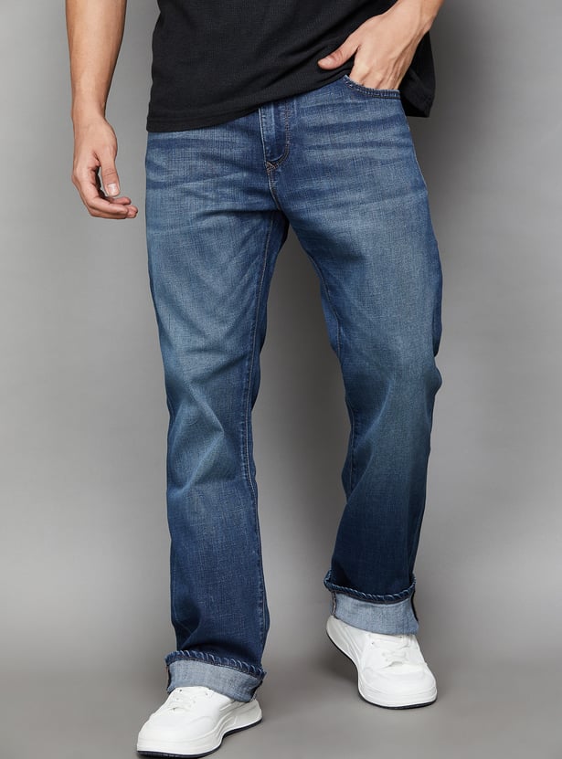 LEVI'S Washed Boot Cut Jeans