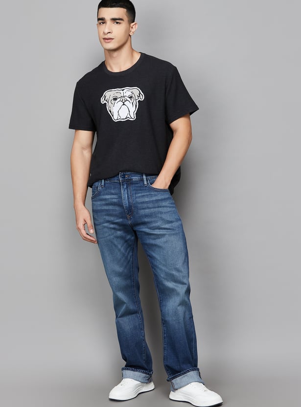 LEVI'S Washed Boot Cut Jeans