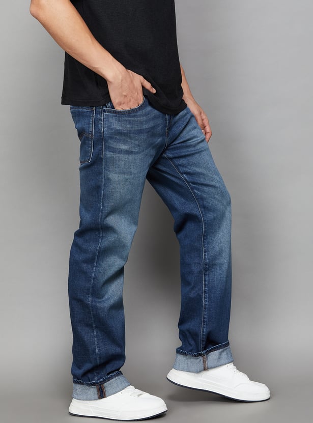 LEVI'S Washed Boot Cut Jeans