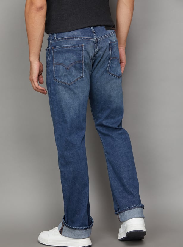 LEVI'S Washed Boot Cut Jeans
