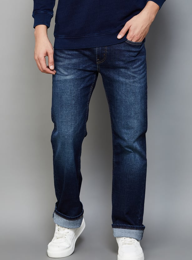 LEVI'S Darkwashed 527 Boocut Jeans