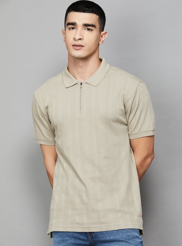 LEVI'S Textured Polo T-shirt