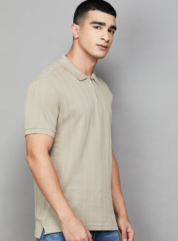 LEVI'S Textured Polo T-shirt