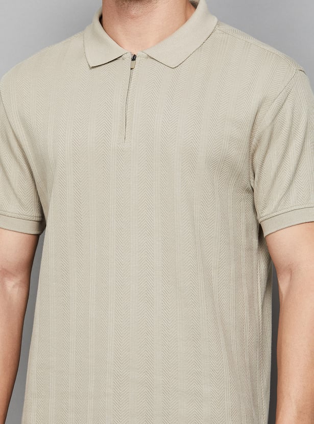 LEVI'S Textured Polo T-shirt