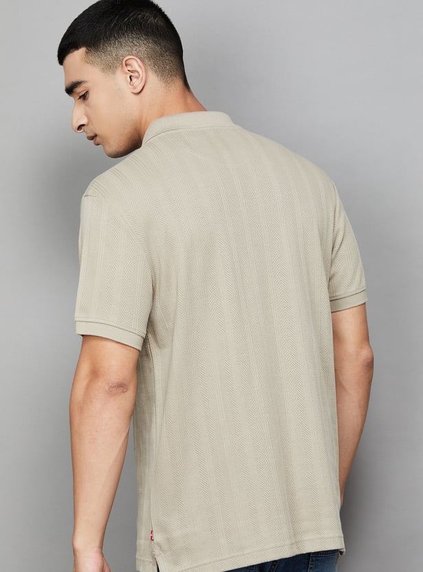 LEVI'S Textured Polo T-shirt