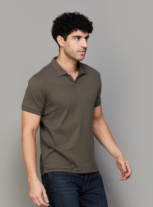 LEVI'S Ribbed Johnny Collar T-shirt