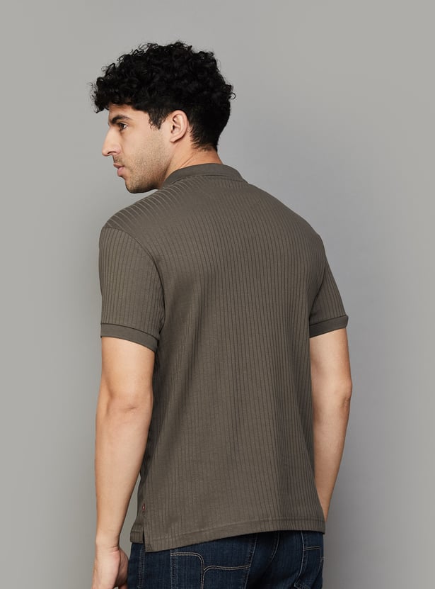 LEVI'S Ribbed Johnny Collar T-shirt