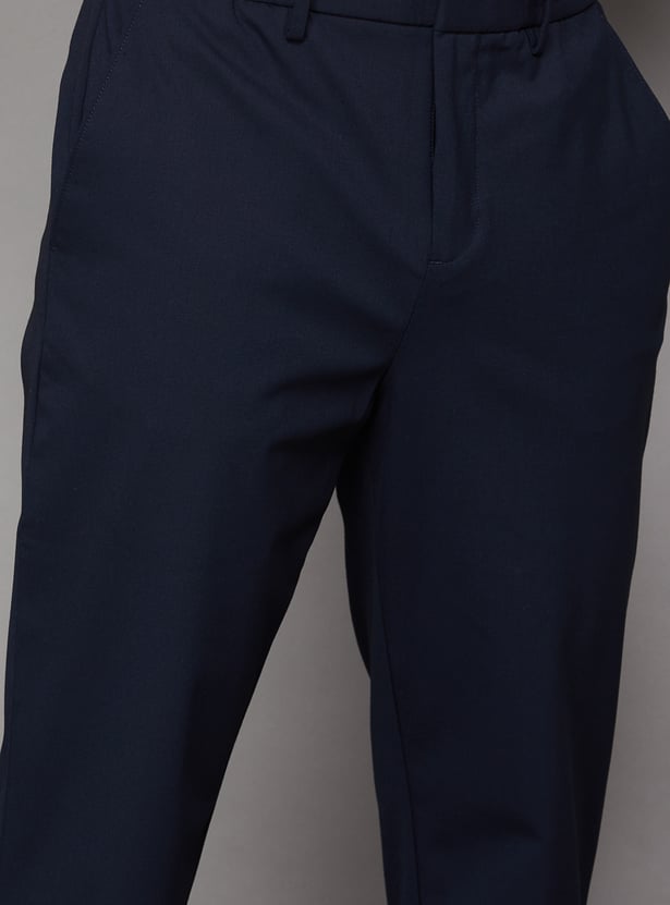 CELIO Solid Regular Fit Trousers