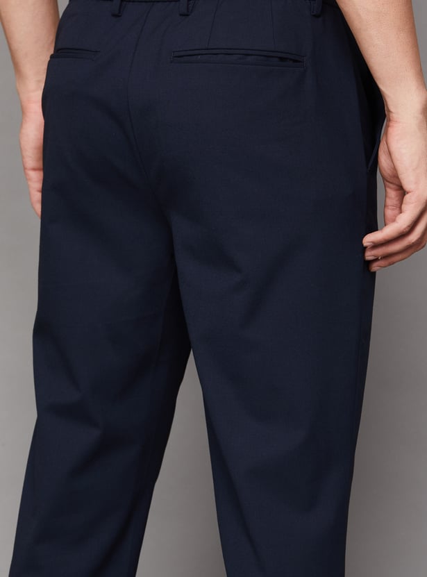 CELIO Solid Regular Fit Trousers