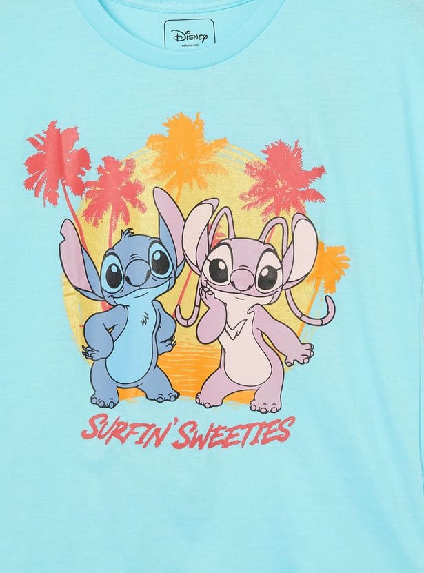 KIDSVILLE Girls Lilo & Stitch T-shirt