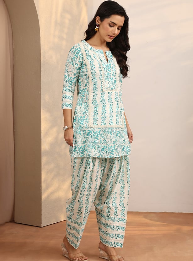 LIBAS Printed Straight Kurti Set