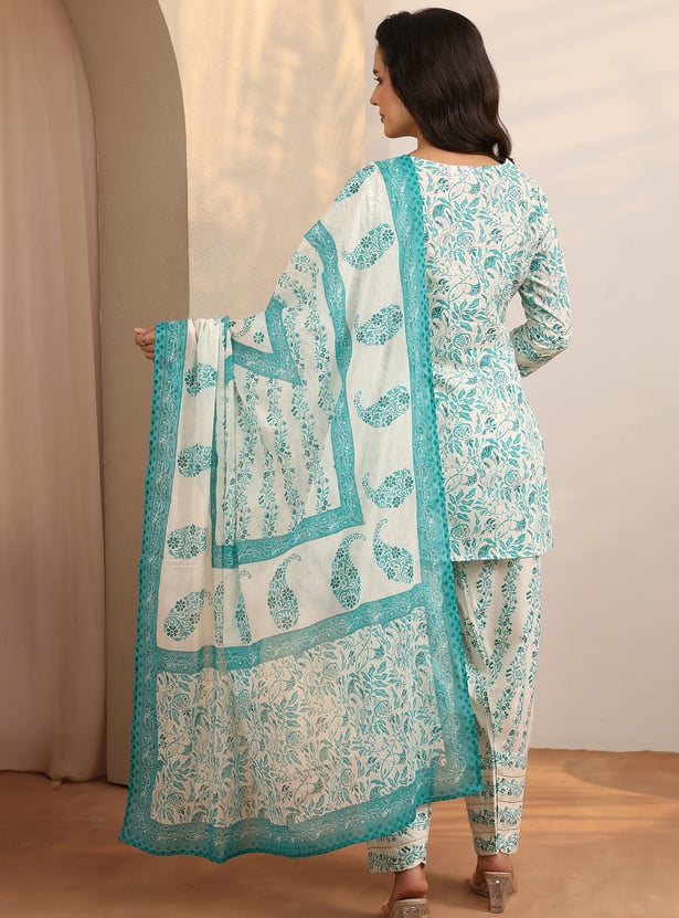 LIBAS Printed Straight Kurti Set