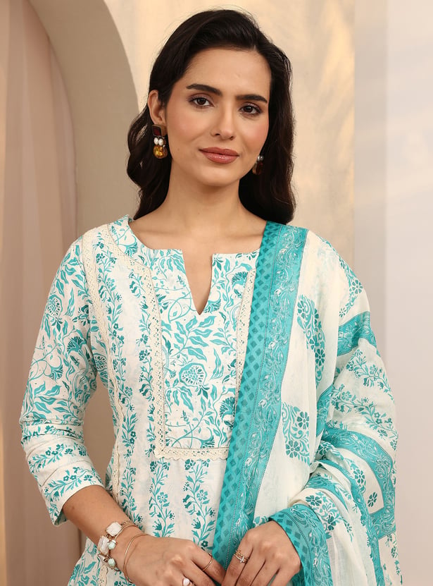 LIBAS Printed Straight Kurti Set