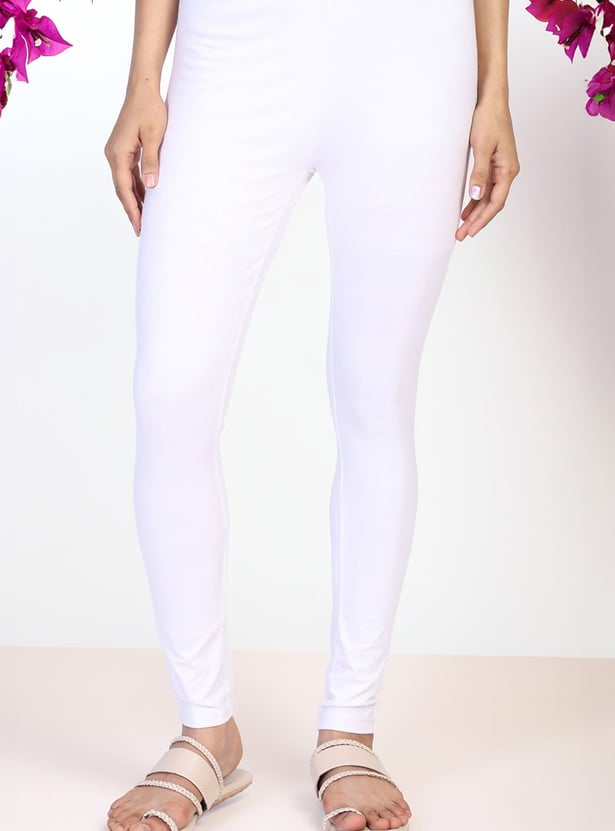 W Solid Elasticated Leggings