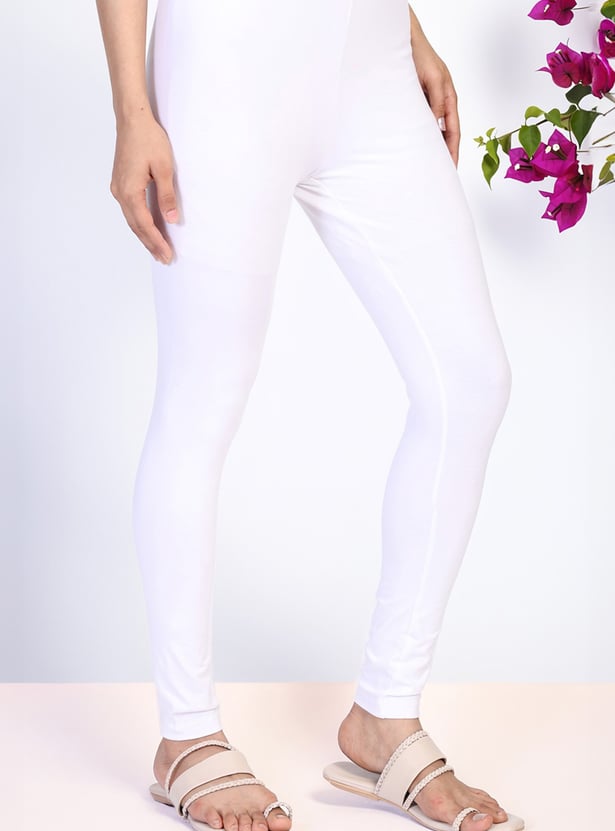 W Solid Elasticated Leggings