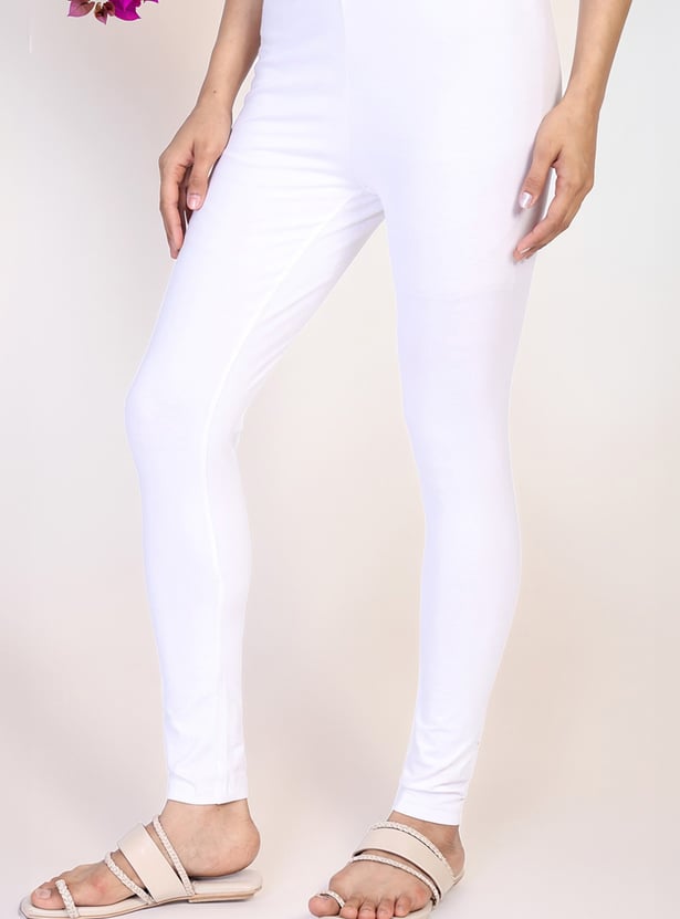 W Solid Elasticated Leggings