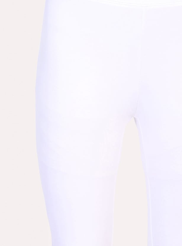 W Solid Elasticated Leggings