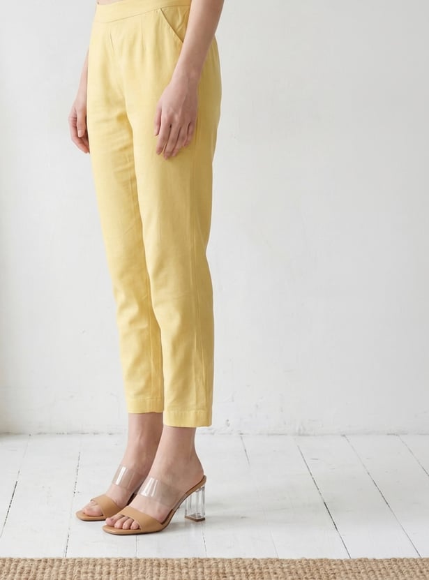 W Solid Straight Pants