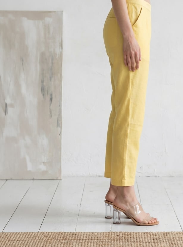 W Solid Straight Pants