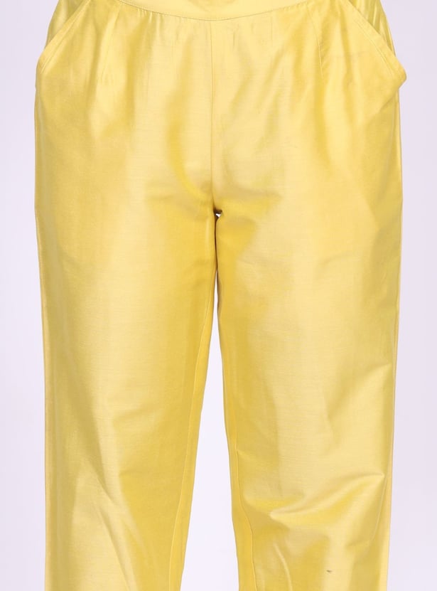 W Solid Straight Pants