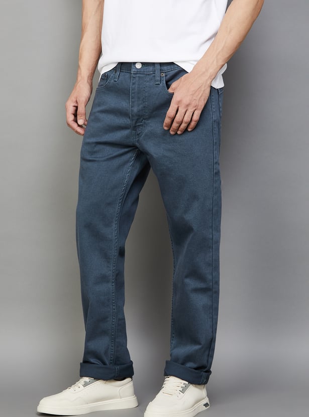 LEVI'S Solid 513 Slim Straight Jeans