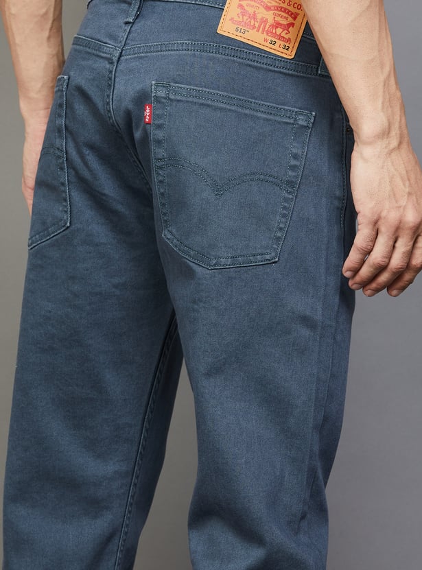 LEVI'S Solid 513 Slim Straight Jeans