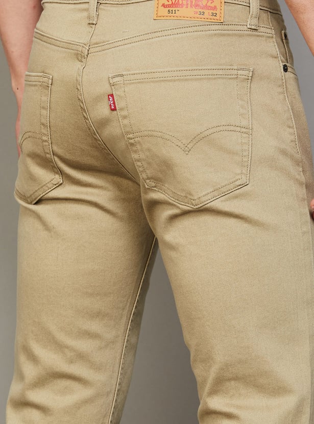 LEVI'S Solid 511 Slim Straight Fit Jeans