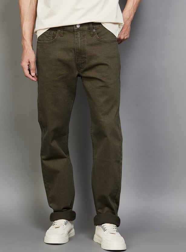 LEVI'S Solid 513 Slim Straight Jeans