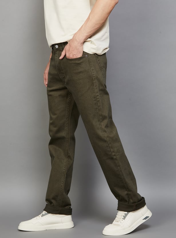 LEVI'S Solid 513 Slim Straight Jeans