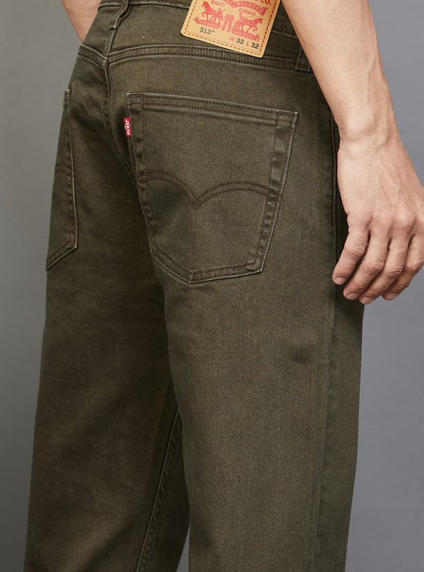 LEVI'S Solid 513 Slim Straight Jeans
