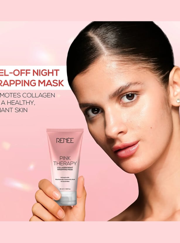 RENEE Pink Therapy Collagen Night Wrapping Mask - 50ml