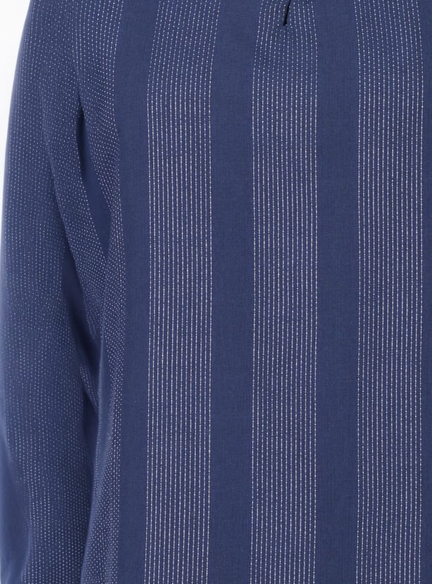 AURELIA Striped Straight Kurta