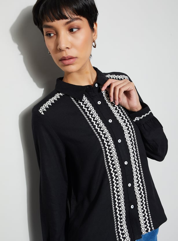 FAME FOREVER Embroidered Shirt