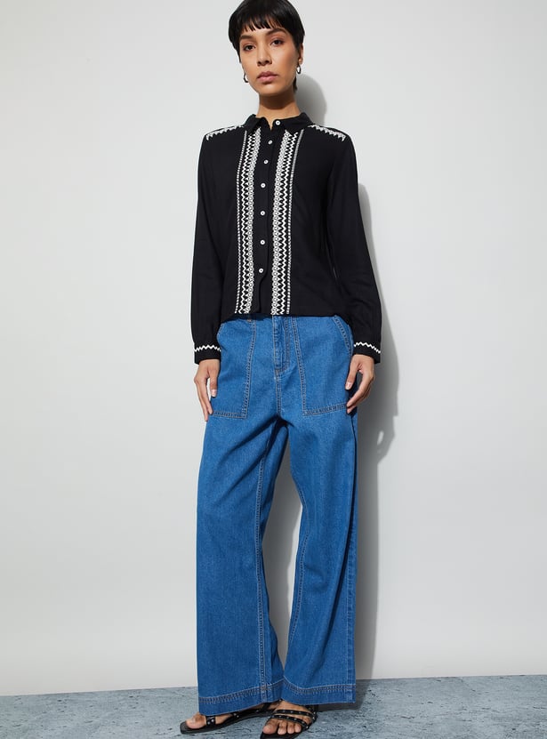 FAME FOREVER Embroidered Shirt
