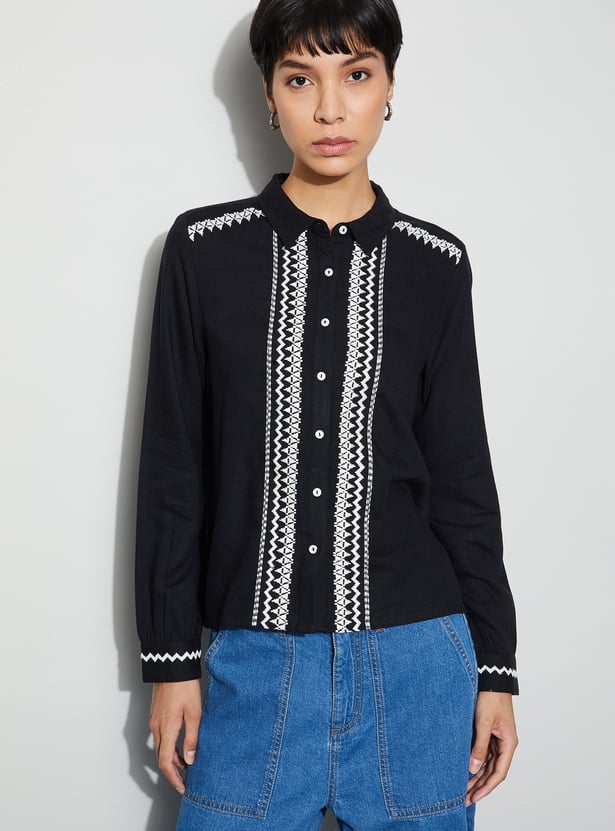 FAME FOREVER Embroidered Shirt