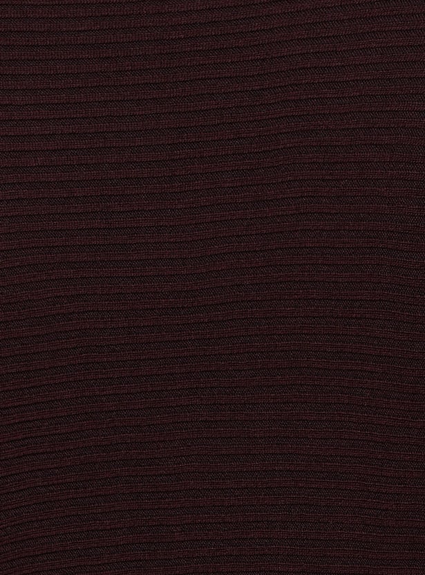 KRAUS Ribbed Batwing Sleeves Top