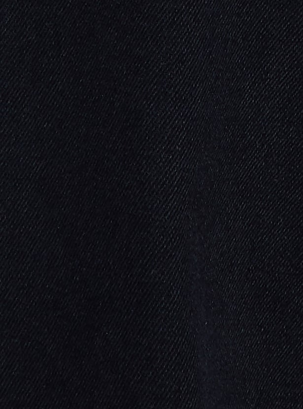 GINGER Solid Wide Leg Jeans