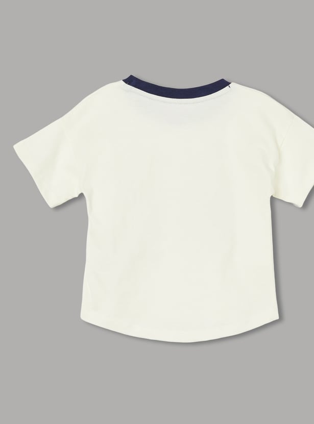 FS MINI KLUB Boys Graphic Print T-shirt with Shorts