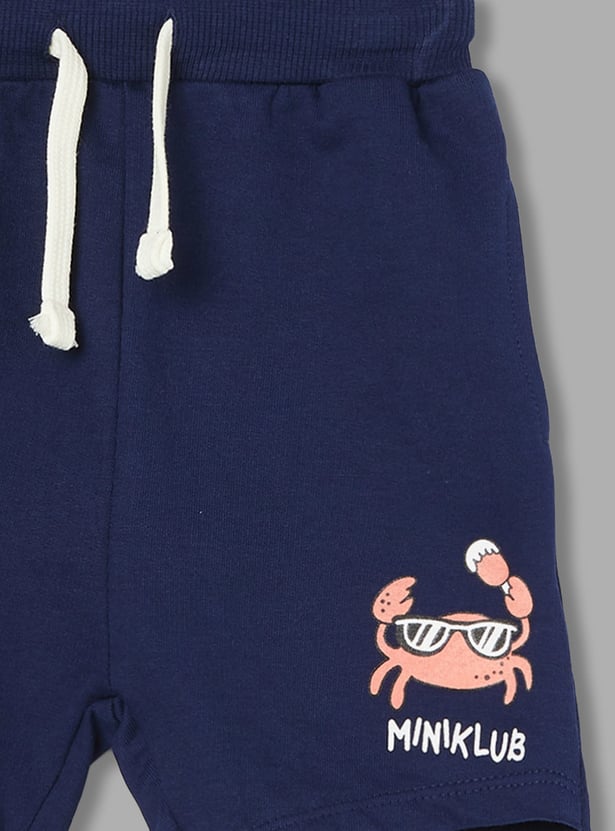 FS MINI KLUB Boys Graphic Print T-shirt with Shorts