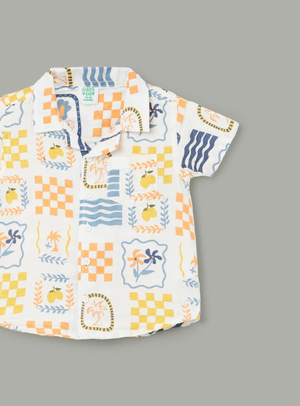 FS MINI KLUB Boys Printed Shorts Set