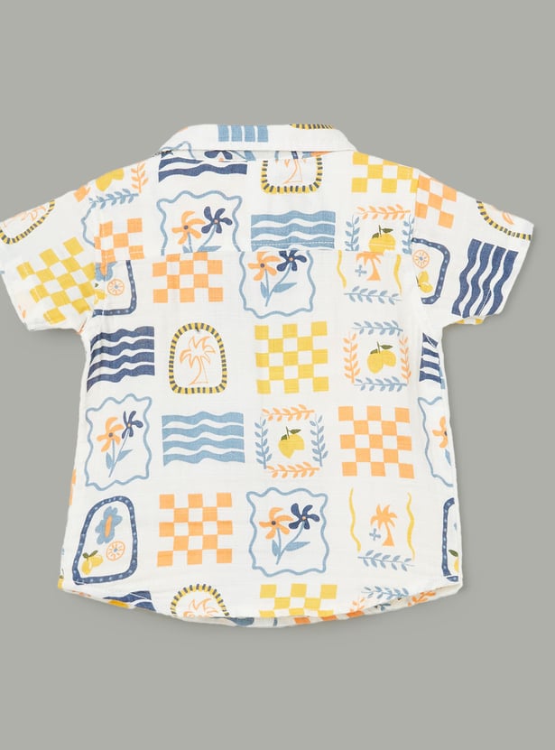 FS MINI KLUB Boys Printed Shorts Set