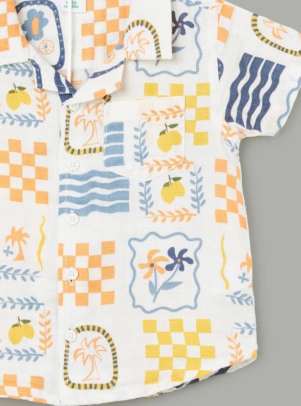 FS MINI KLUB Boys Printed Shorts Set