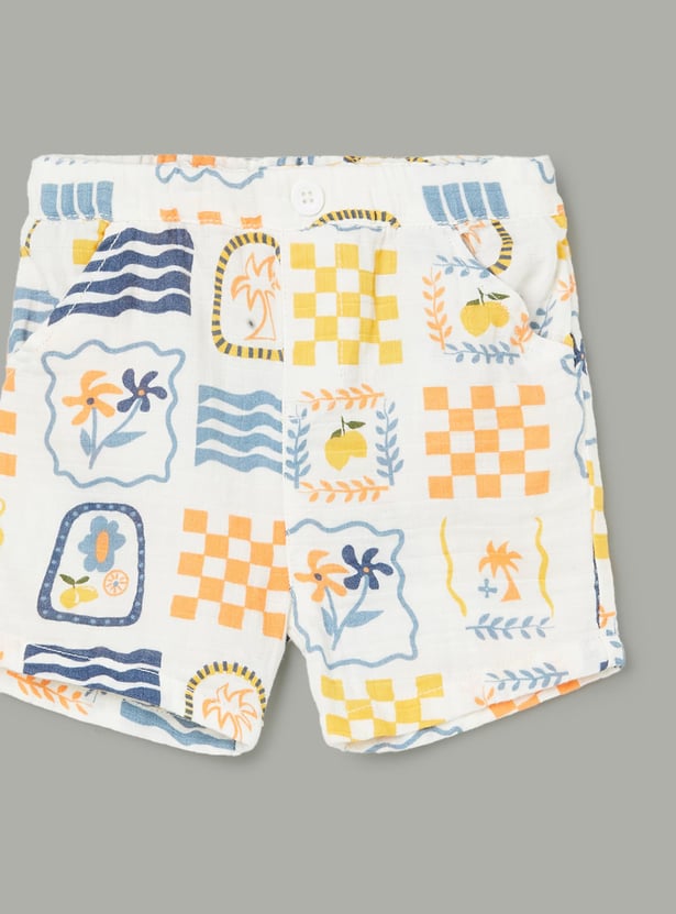 FS MINI KLUB Boys Printed Shorts Set