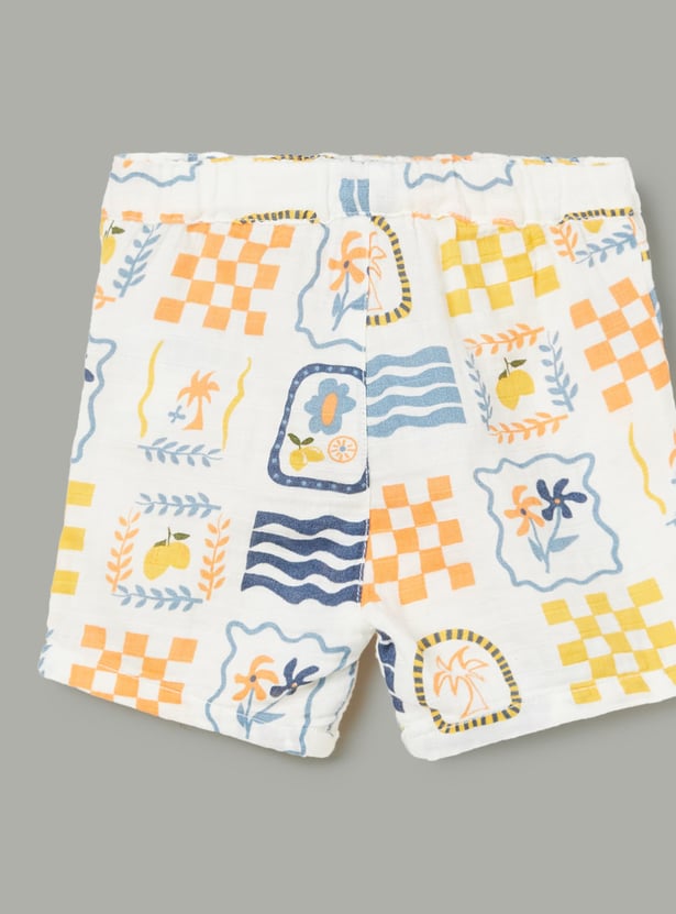 FS MINI KLUB Boys Printed Shorts Set