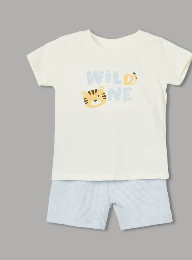 FS MINI KLUB Boys Graphic Print Infant Basic Sets