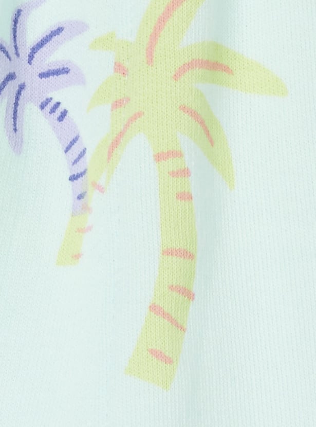 FS MINI KLUB Boys Tropical Print T-shirt with Shorts