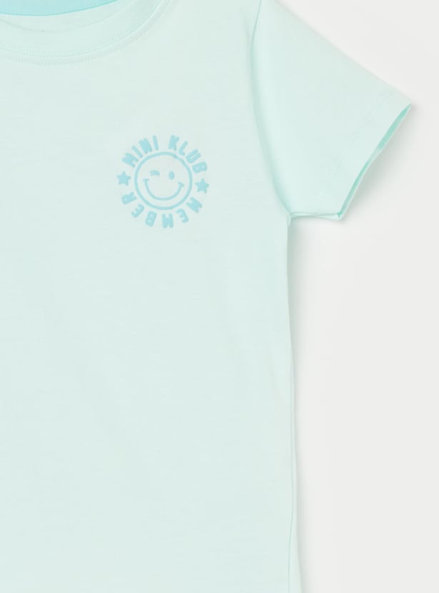 FS MINI KLUB Boys Tropical Print T-shirt with Shorts