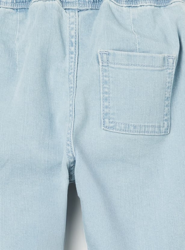 FS MINI KLUB Boys Washed Denim Cargo Joggers