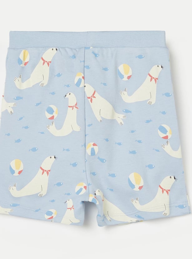 FS MINI KLUB Boys Assorted Shorts - Pack of 2