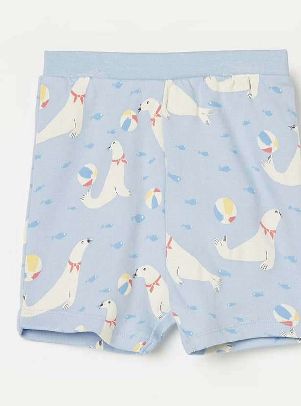 FS MINI KLUB Boys Assorted Shorts - Pack of 2